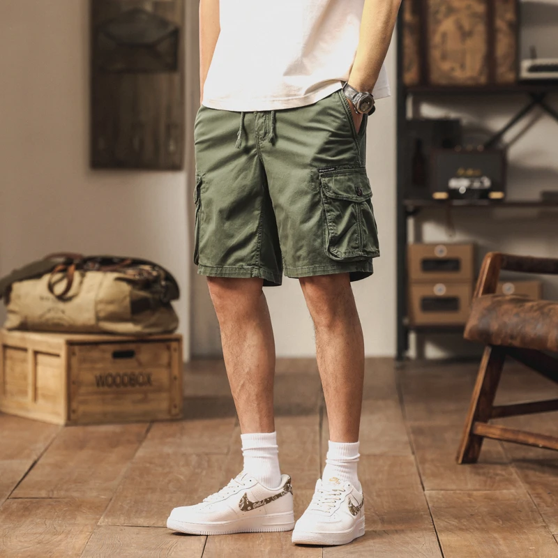 

Летние мужские функциональные шорты-карго, новые мешковатые спортивные шорты с множеством карманов, мужские спортивные штаны, уличная одежда, шорты-бермуды, уличные шорты