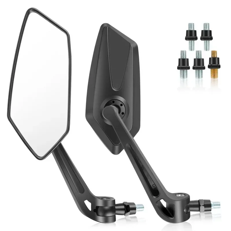 

Motorcycle Adjustable Handlebar Rearview Motor Bike Bar End Mirrors for Cafe Racer Scooter Motocross 8/10mm Cycling Accessories