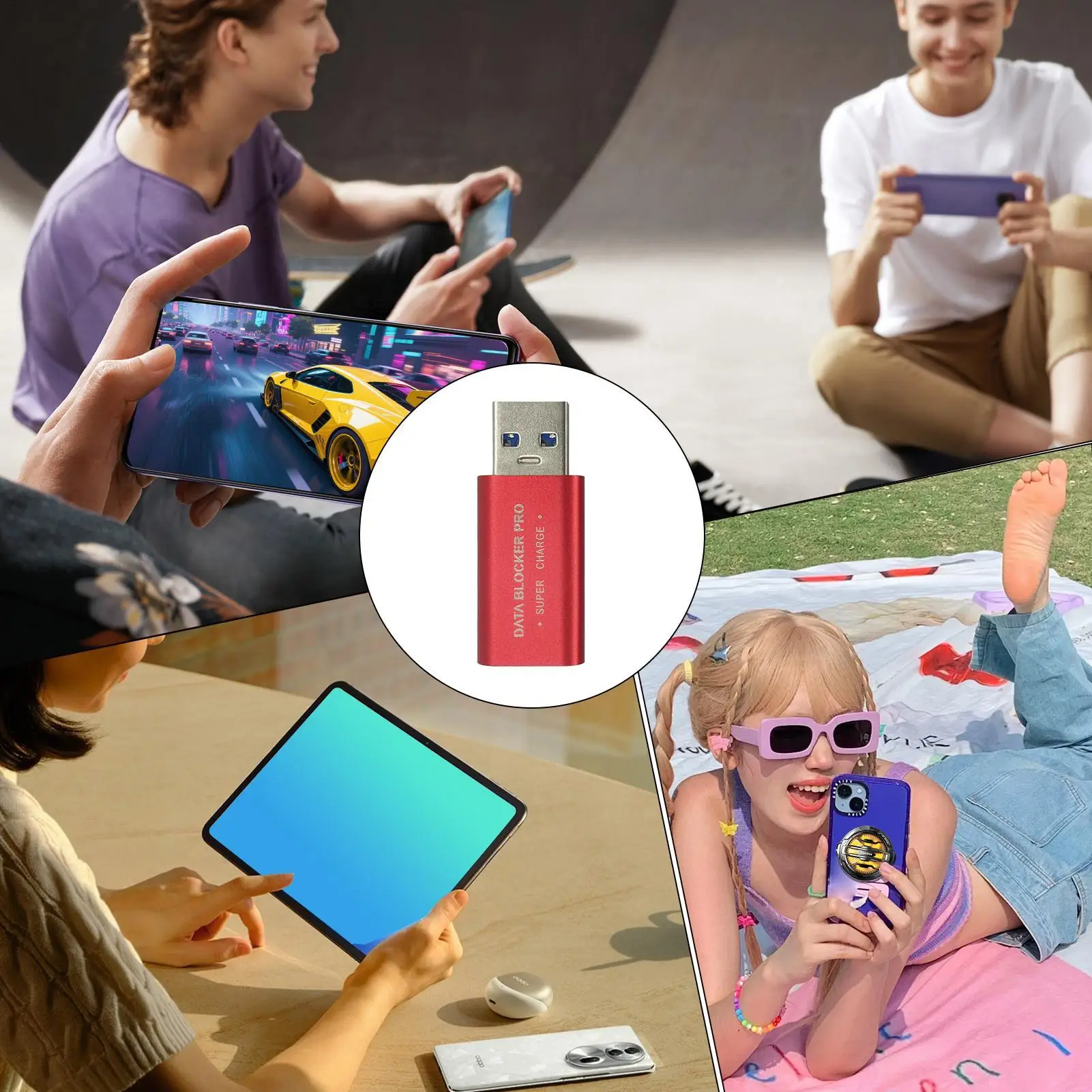 USB C データブロッカー 長持ちする USB C データブロッカー 安定したアダプター 高速充電 長持ちするプロテクター PC 電話デバイス用