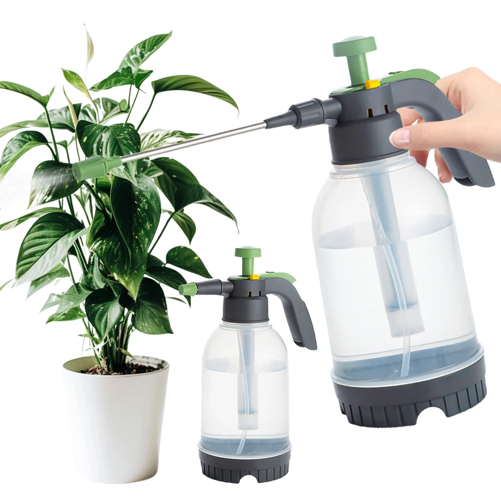 2L Home Garden Air Pressure Spray Bottle Jug Sprinkler Manual Air Pump Garden Disinfection Water Sprayer for Watering Flowers