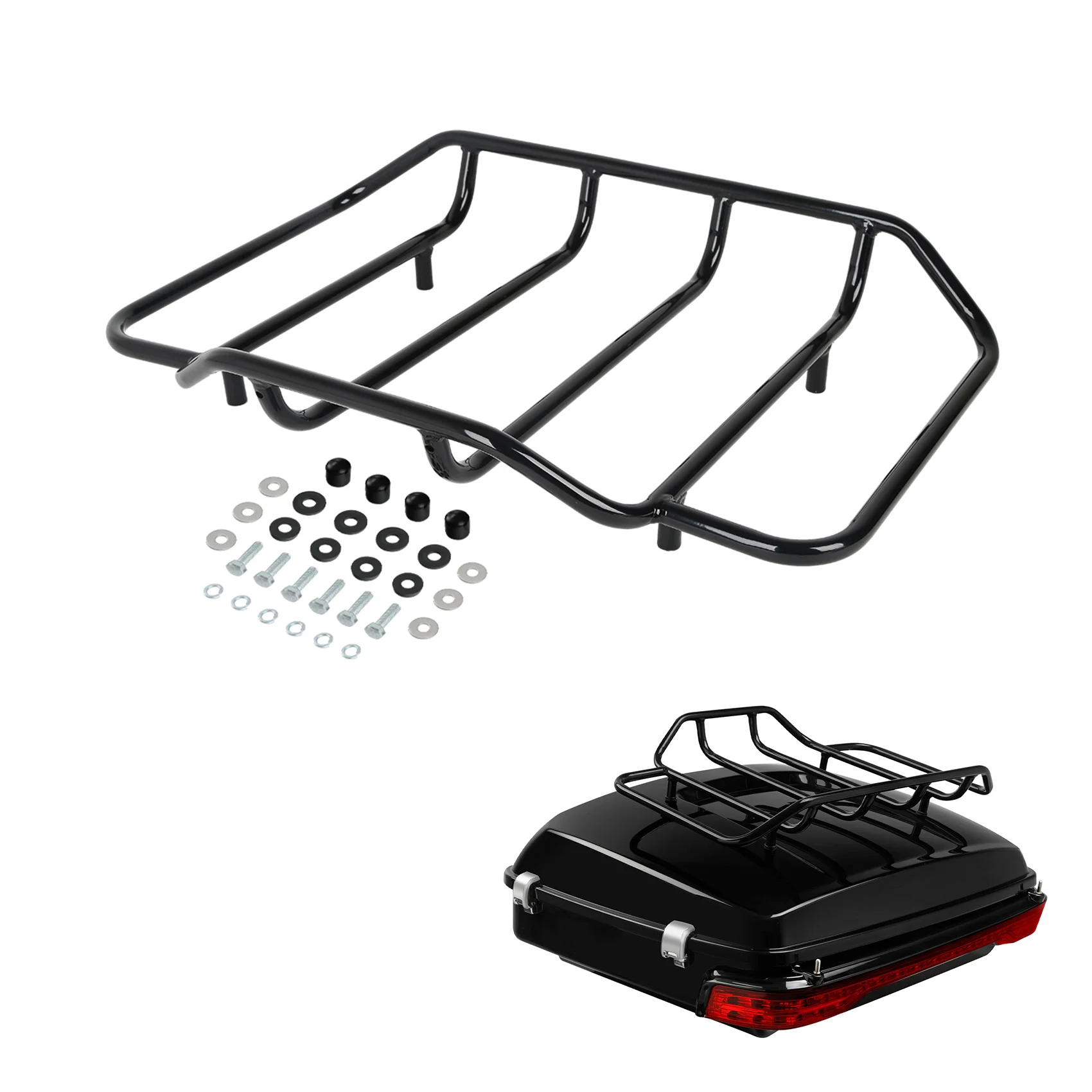 

Багажник-кофр на верхнюю часть мотоцикла для Harley Touring Tour Pak Road King Street Electra Glide Ultra Limited 1984-2025 2019 2014
