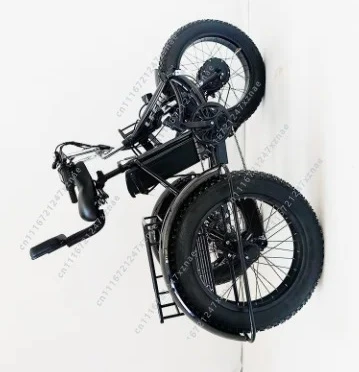 Adult Folding Cargo Electric Tricycle, 20 Inch Fat Tire, Pedal Assist, Lithium Battery E‑Trike for Snow Rough Terrain