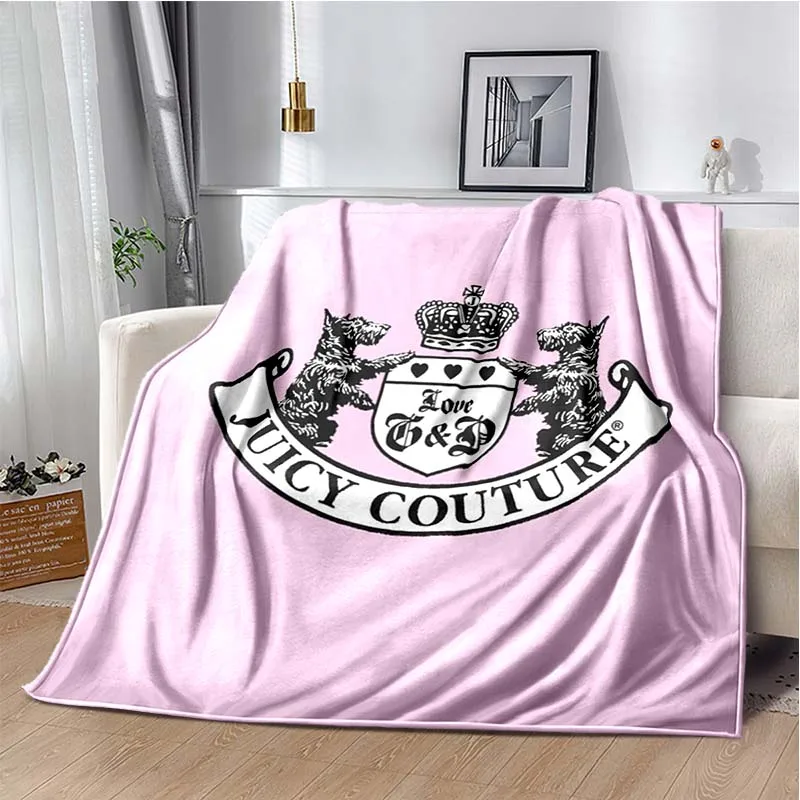 

2026newmodelFashion J-Juicy Cool C-Couture Anime Cartoon Throw Blanket Sofa Bed Warm Office Travel Picnic Bed Cover Holiday Gift