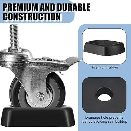 Jack Wheel Chock Jack Caster Wheel Dock Heavy Duty Stable Secure Reliable Prevent Rolling for Boat Caravans Kayak Canoe