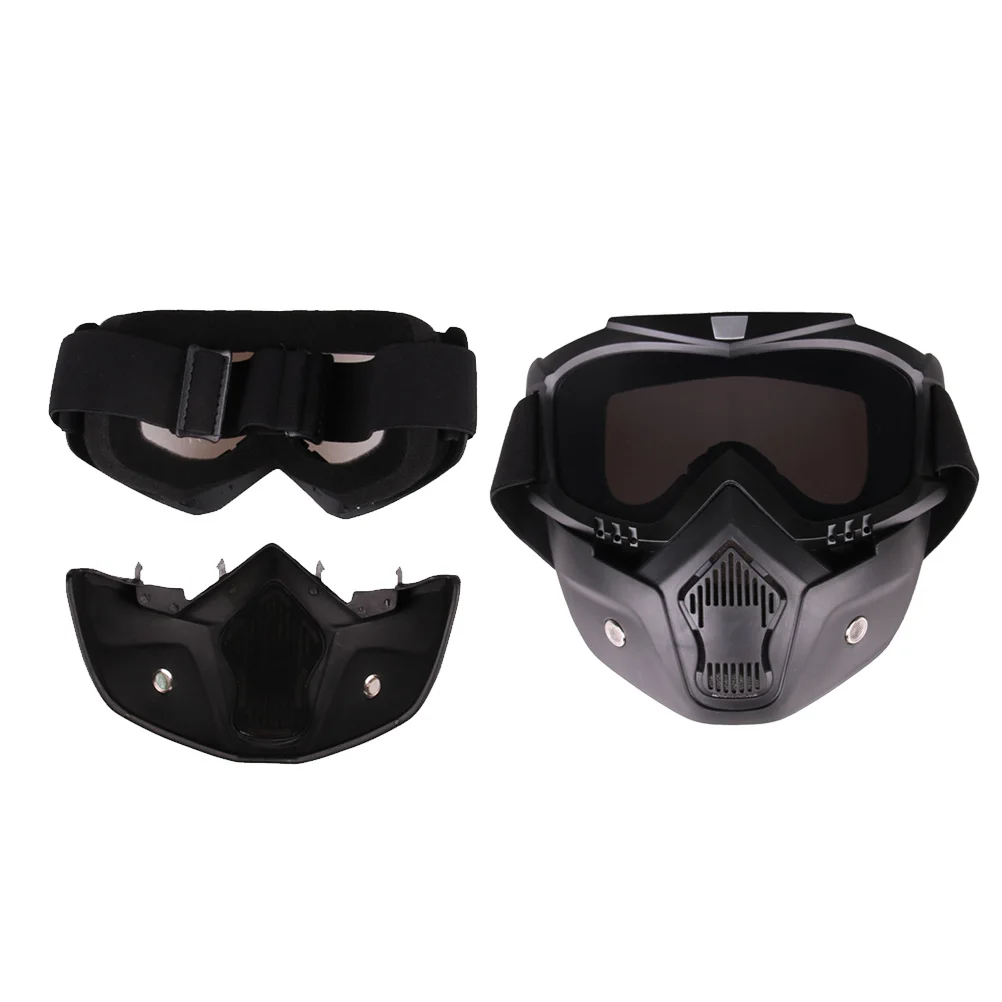 

Ski Goggles Snowboard Glasses Motorcycle Face Mask Lens Detachable Elastic B Long Strap Dustproof Outdoor Sports