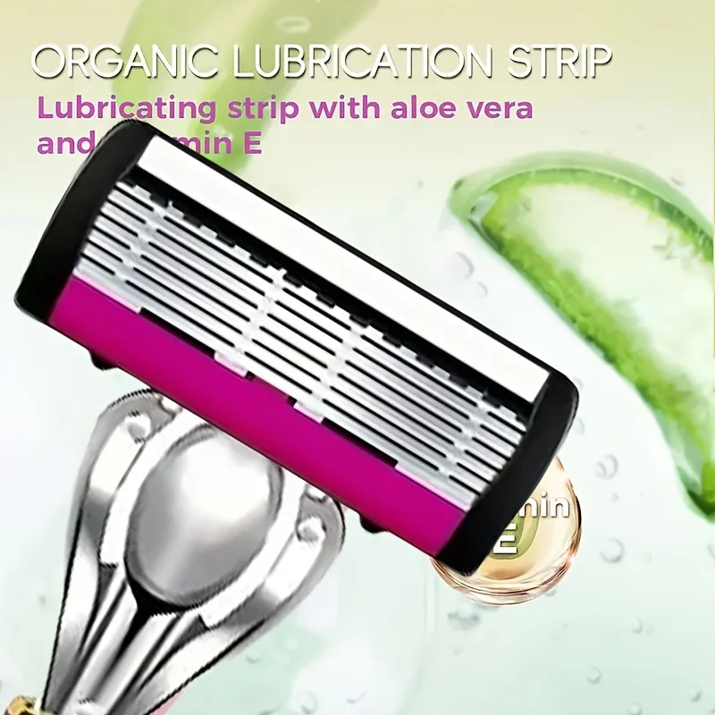 Hot Selling Manual Razor for Men six Layer Blade Stainless Steel Blades No Skin Damage Old Style Blades Shaver Heads Razor