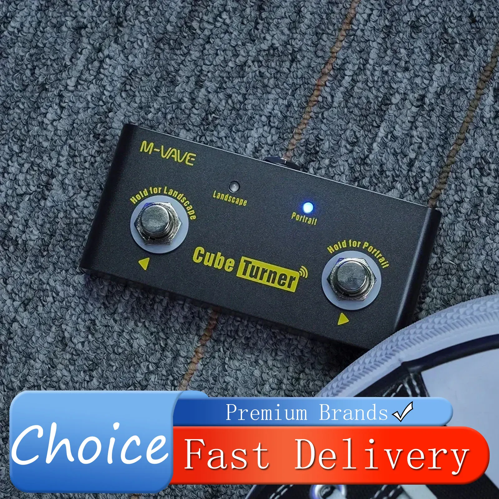 

M-VAVE Cube Turner, беспроводная педаль для переворачивания страниц, перезаряжаемый музыкальный лист, поддержка подключения петлителя, совместимые детали Guitarra