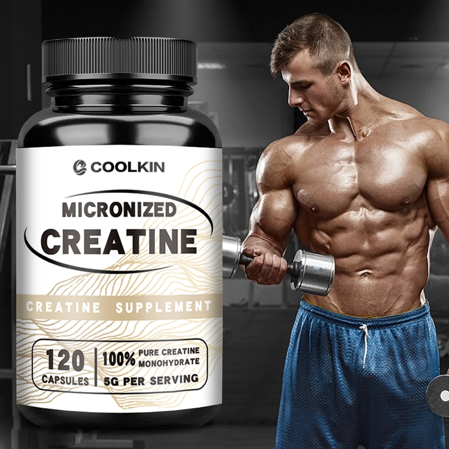 

Micronized Creatine - Creatine Monohydrate Muscle Growth & Strength, Improve Performance