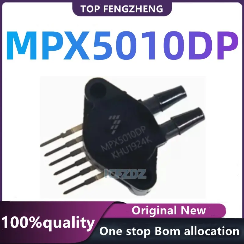 100%New Original MPX5010DP MPX5010D MPX5010 Package SIP-6 Transmitter Pressure Sensor Chip