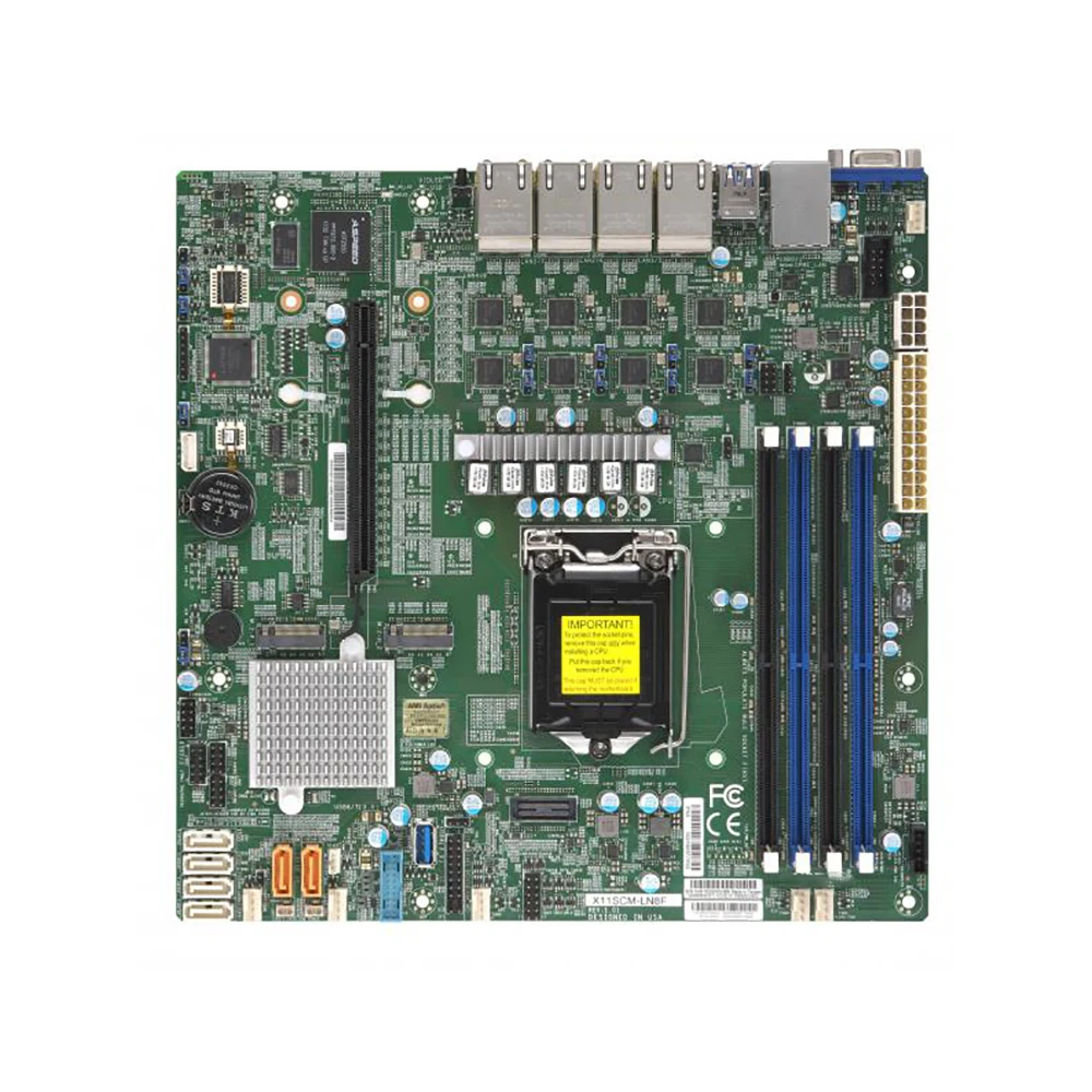 

8th/9th Gen Core i3 Xeon E-2100/2200 Processor LGA1151 Server Motherboard X11SCM-LN8F