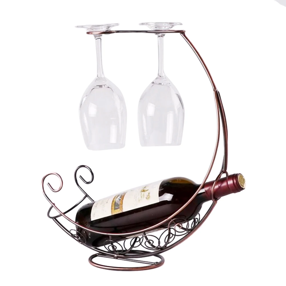 

Red Wine Rack Wine Glass Holder Shelf Bottle Rack Pirate Ship Goblet Decoration Racks Decorations Families Bars Cafes