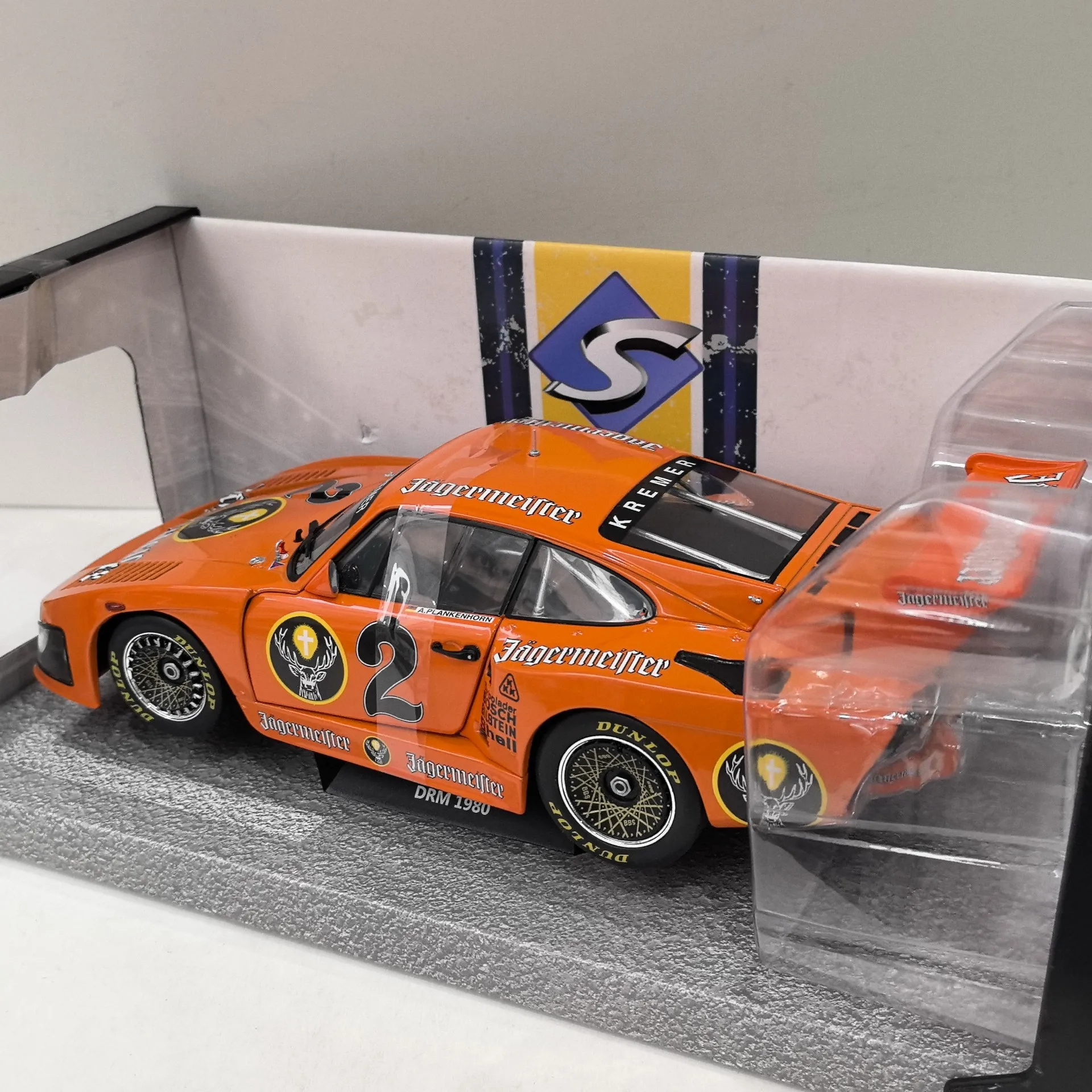 Diecast SOLIDO 1/18 Scale PORSCHE 935 K3 DRM 1980 # 2, Porsche Racing Legierungsautomodell, Sammlerspielzeug, Geschenk, Souvenir-Display
