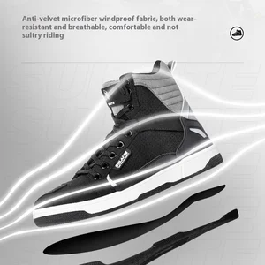 Reparible Motorcy Respirable Reding Shoes High Cut Anti Fall Anti Sliding Knight Park Boots Parkour Schuhe Alle Freizeitstiefel Stationen 8 Hauptverkaufsschuh Moto - №2