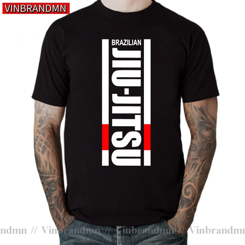 Brazilian Jiu Jitsu Shirt Black Belt MMA Cage Fighter Men T Shirt Cotton Mens Tshirt Fashionable Tops Shirt Funny Street BJJ Tee