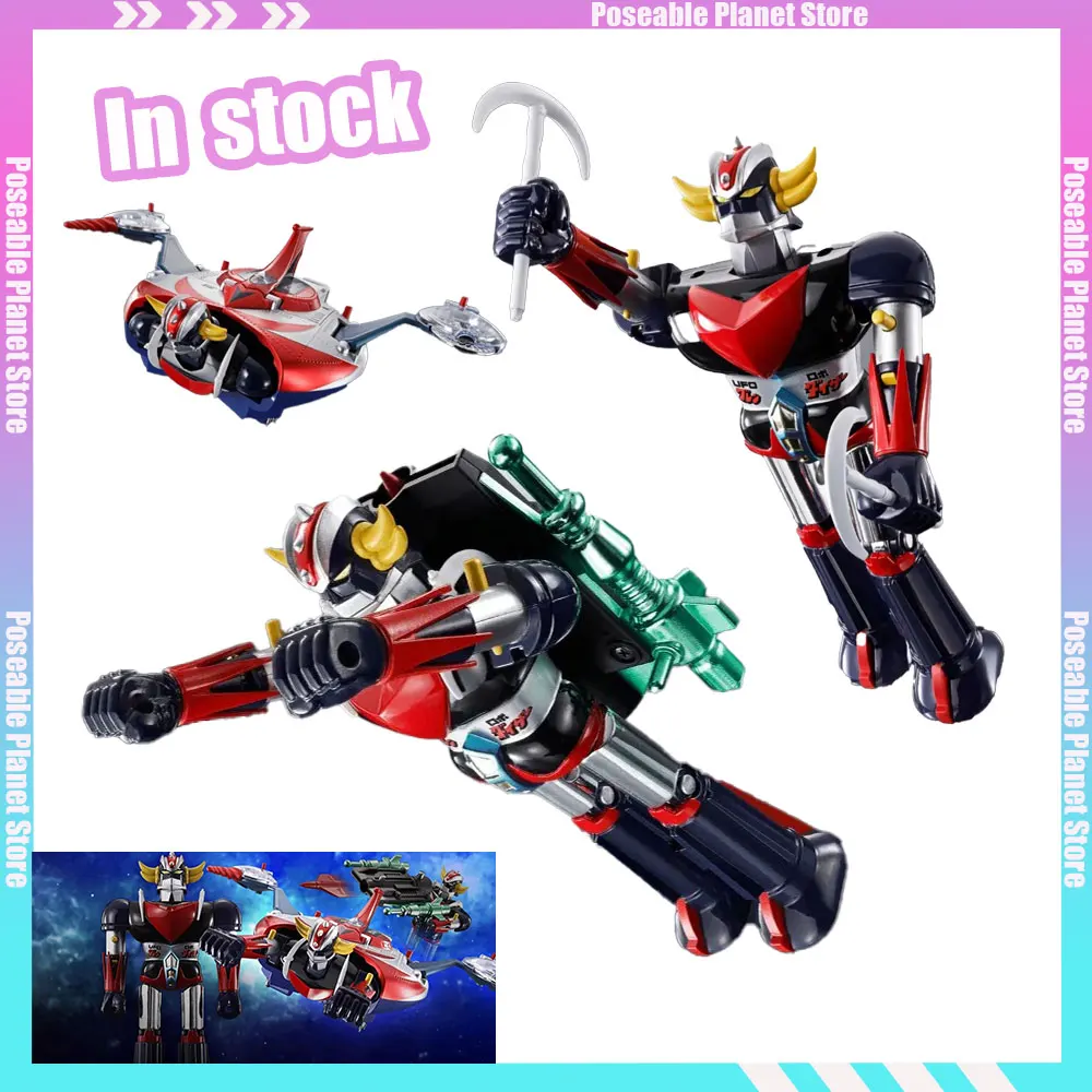 

100% оригинальный комплект моделей Bandai CHOGOKIN GRENDIZER & SPAZER UFO SET 1975 Реплика аниме Фигурка Модель игрушки Подарки