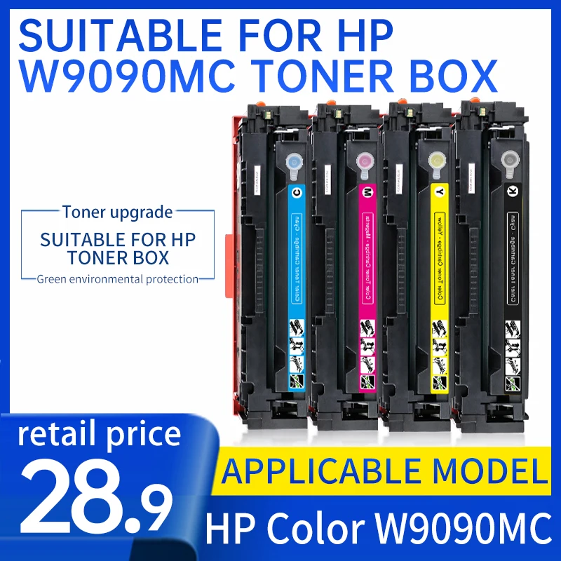 Cartucho de toner hp color w9091mc w9092mc w9093mc para cartucho de toner hp w9090mc 9090 cartucho de toner (sem chip)