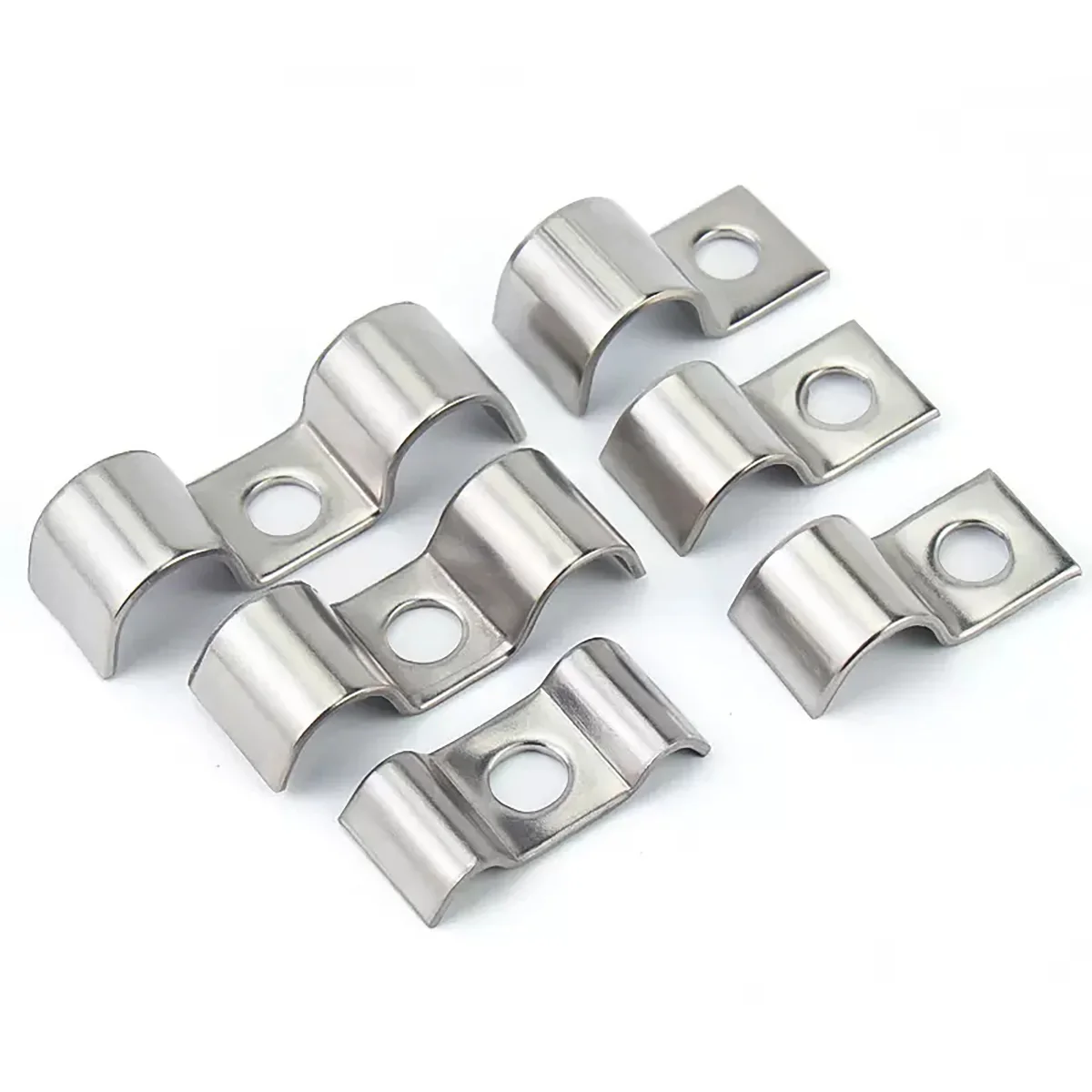 

304 Stainless Steel P-Type Single And Double Side Pipe Clamp/Horse Riding Clamp/Single And Double Pipe Clamp