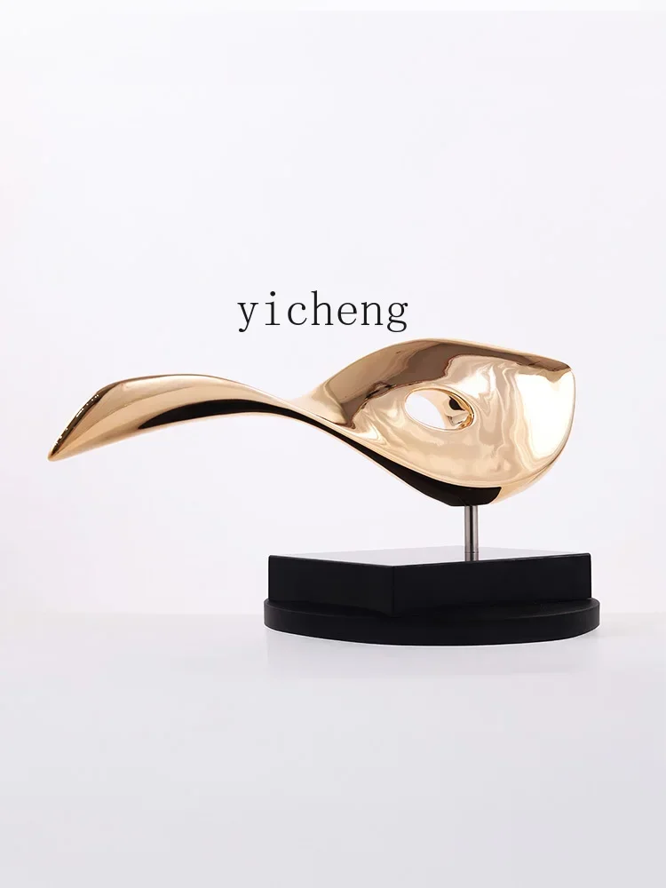 

X5-3 Fiberglass Plating Sculpture Front Desk Horizontal Ornament Sales Office Bar Decoration