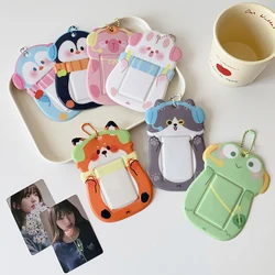 Kawaii Animal Photo Card Holder Cute Little Animal Shaped PVC Card Case for 3 Inch Photo Card Anime Characters Goo Cards Holder