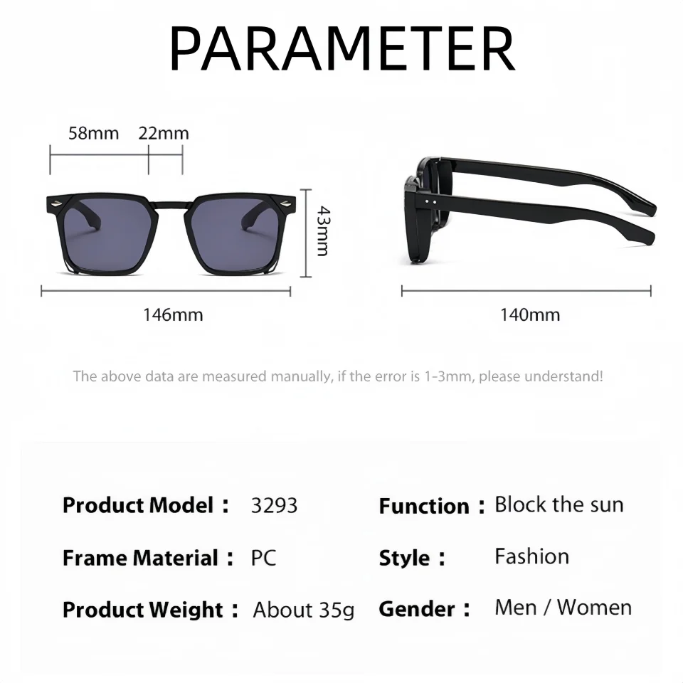 

Классические современные квадратные очки унисекс в оправе TR90 для ежедневного использования, оптические, солнцезащитные, для вождения на открытом воздухе, с защитой от УФ-излучения UV400