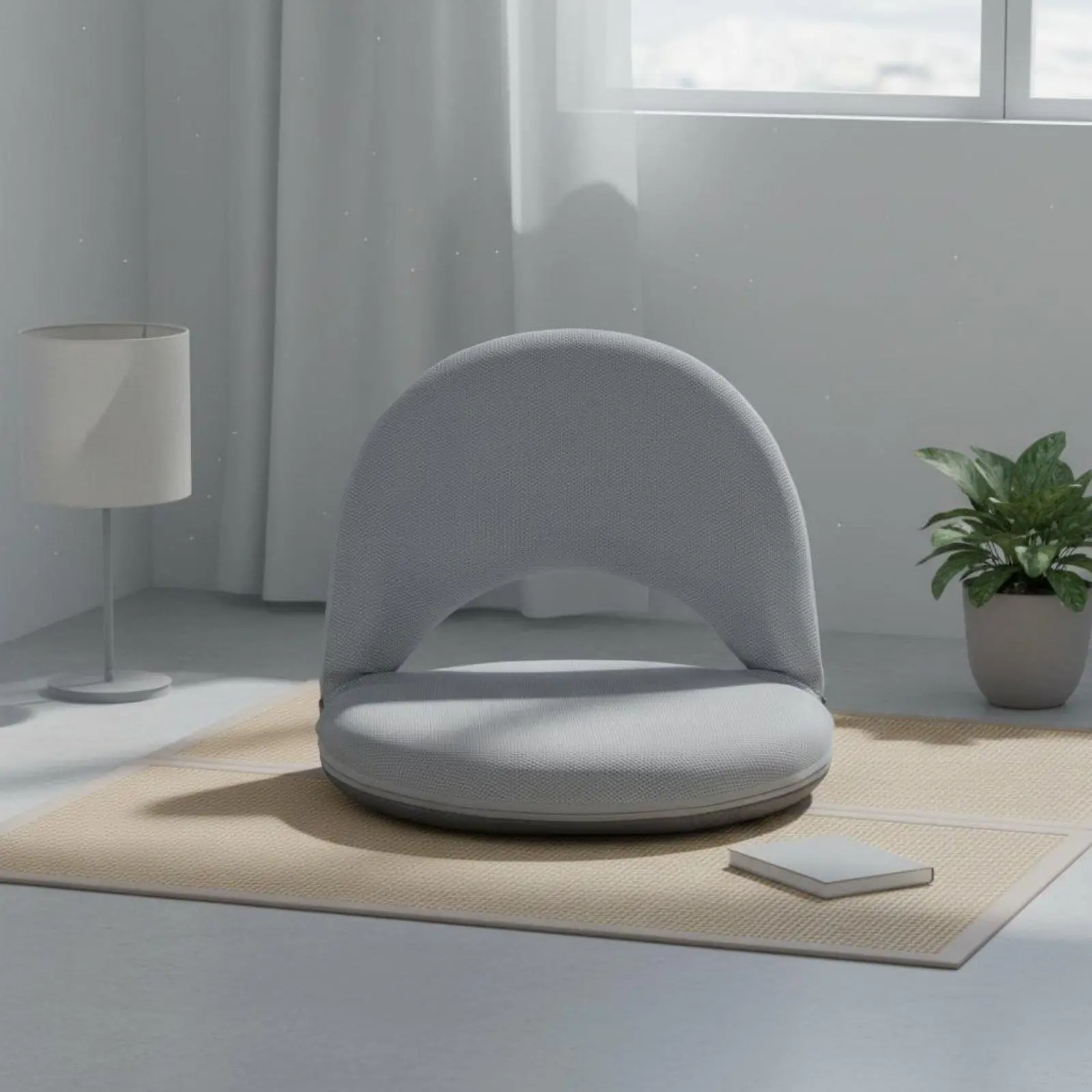 Comfortable Breastfeeding Floor Sofa for Newborn Care Foldable Lounge Chair with Breathable Mesh and Ergonomic Waist Support