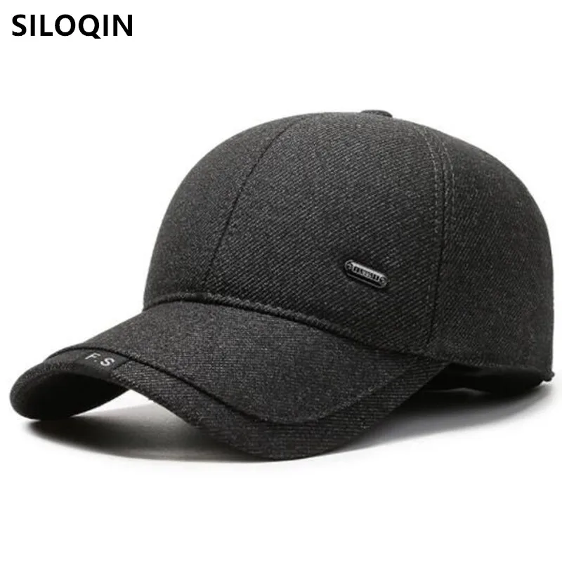 

Snapback Cap 2022 New Winter Warm Velvet Thickening Baseball Caps For Men Cold Proof Earmuffs Hat Cycling Sports Cap Trucker Hat