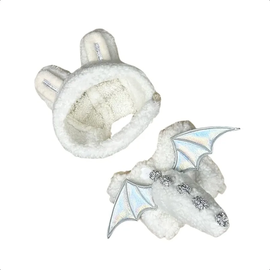 17cm 6.7in Clothes Set for Dolls Cute Hat Overalls Outfit Soft Premium Fabric Dr Up Accories Suit Easy On Off NO Doll Included