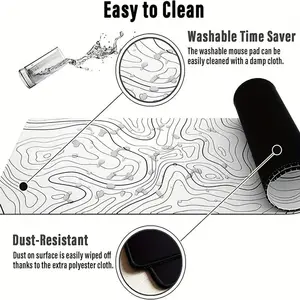 لوحة ماوس كبيرة للألعاب على سطح المكتب ، لوحة ماوس بحواف مخيطة ، قاعدة مطاطية غير قابلة للانزلاق ، لوحة ماوس ممتدة ، 1 قطعة أفضل 10 حصائر كرسي ألعاب مبيعا - No8