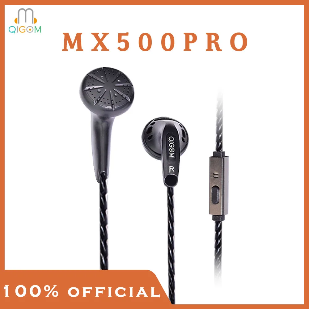 

QIGOM MX500Pro Vocal Version HIFI Headset Wired 32Ω 109dB Flat-head Earbuds With/Without Mic Earphone Original Type C
