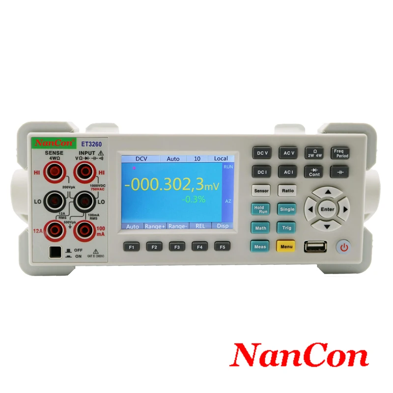 NanCon ET3260 ET3260A 6 1/2 Digit High Accuracy Digital Multimeter with IP67 Protection 20ppm 1 Year Warranty