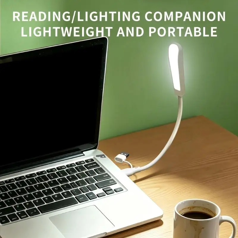 L9NA Flexible LED USB Type C Lamp Book Lamp Mini Portable LED Lamp Power Supply Portable