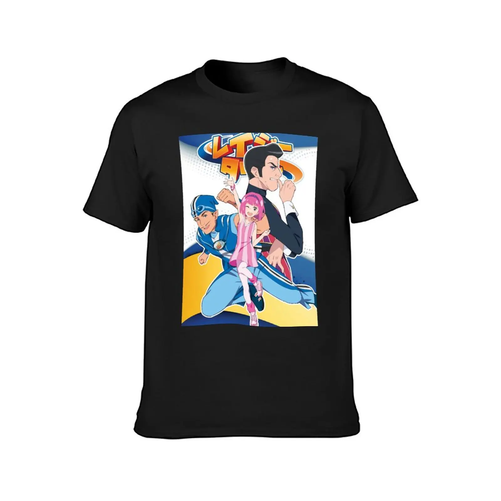 lazytown T-Shirt customizeds anime clothes mens workout shirts