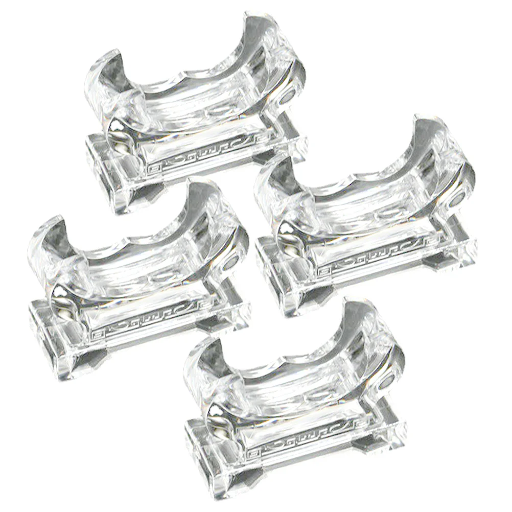 

4Pcs Clear Bracelet Display Stands Watch Holder Plastic Jewelry Rack Stable Base Small Size Organizer Watch Holder