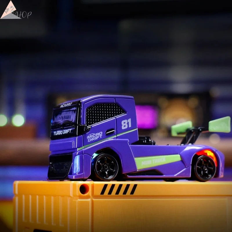 

MC081 1:87 Мини-автомобиль с дистанционным управлением, электрический внедорожник 4WD, радиоуправляемый дрифт-грузовик из сплава, игрушка в подарок для мальчиков