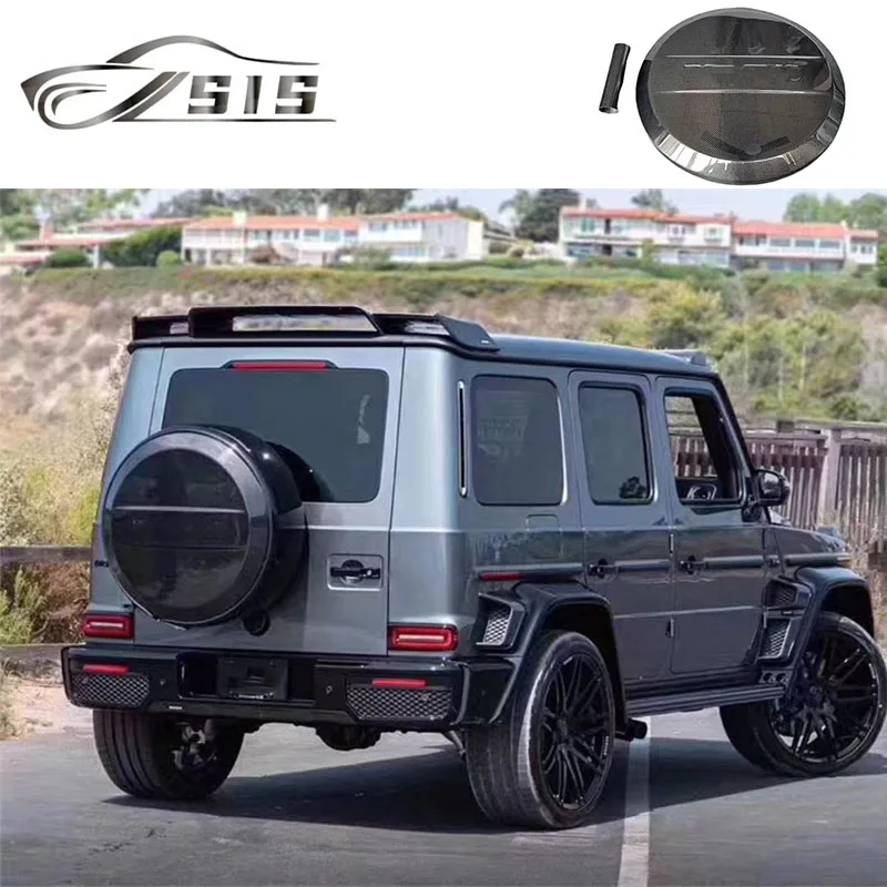 

G-Class W464 Чехол на заднюю шину Материал из углеродного волокна W463 G63 2018-2022 год Матовый цвет Чехол на шину Глянцевые чехлы на запасные колеса