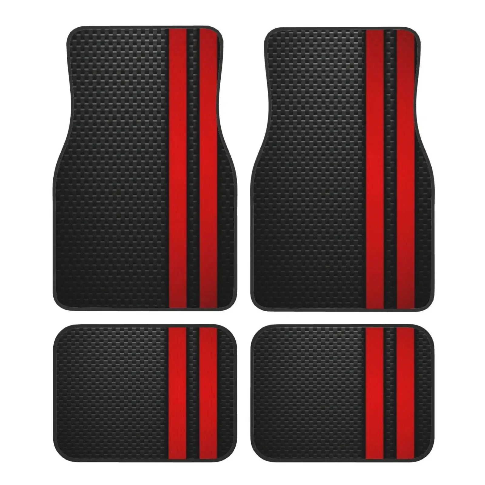 

1pc Animal Skeleton Crown Checkered Cartoon Striped Universal Car Floor Mat, Ideal For Decorating Your