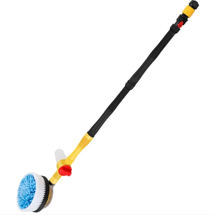 Fit for Garden Sprinkling Tool Car Rotary Wash Brush Kit 360 Degree Quick Connect Microfiber Adjustable High Pressure Washer