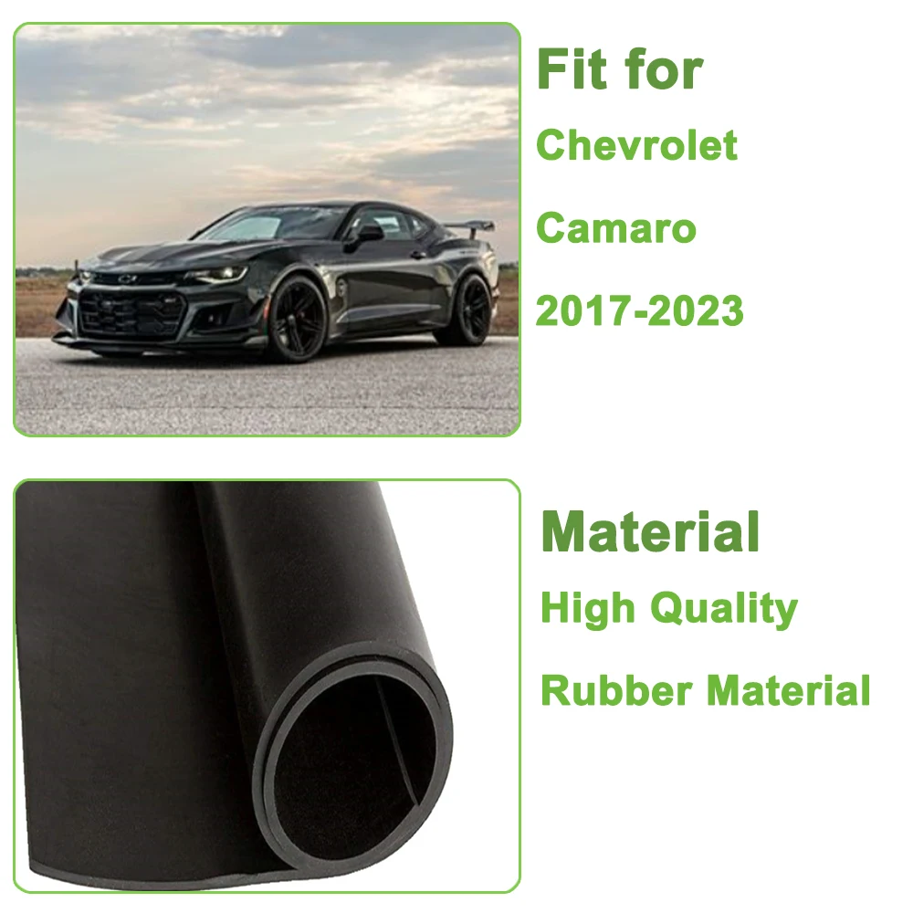 Door Groove Gate Slot Mat Cup Coaster Anti-Slip Pad for Chevrolet Camaro 2017 2018 2019 2020 2021 2022 2023 Interior Accessories