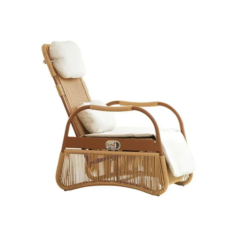 

Recliner for 2025 Seat and Sleep Balcony Leisure Lazy Chair for Lunch Break Sofa Chair for Three-Purpose Outdoor Rattan Chair