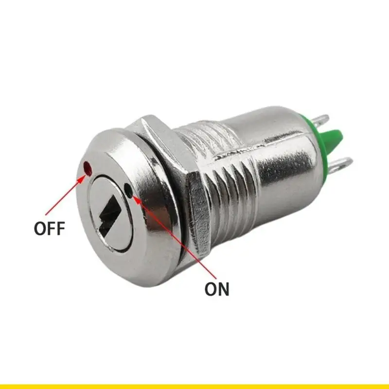 SZCH Vehicle Security Lock On/Off 12mm Mounting Hole 3A 250V Rating Weatherproof