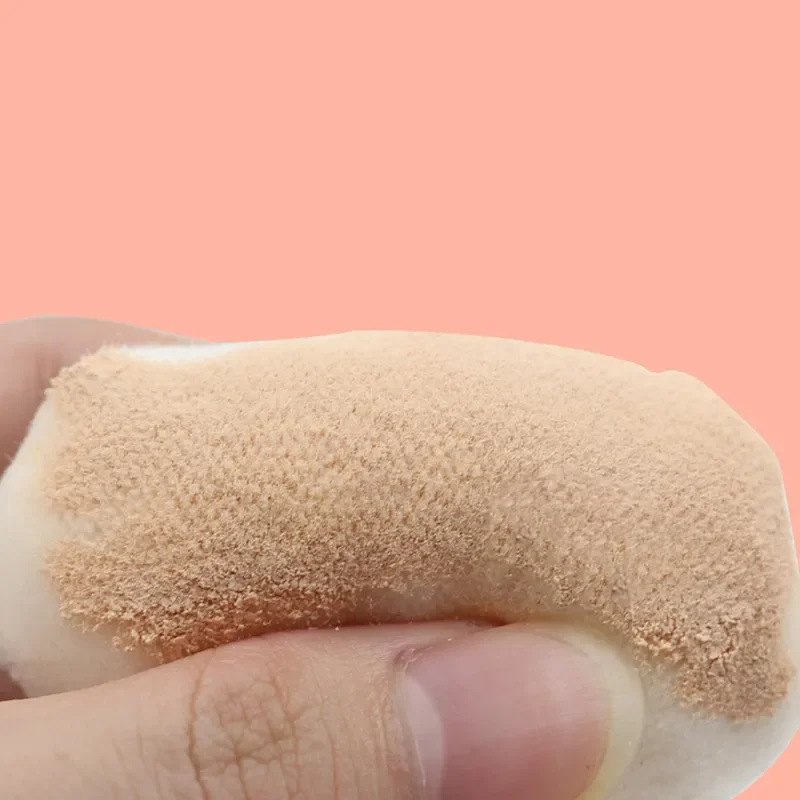 Miniesponja triangular de terciopelo para maquillaje, esponja de algodón suave para cara y ojos, cosméticos, herramienta de maquillaje de terciopelo