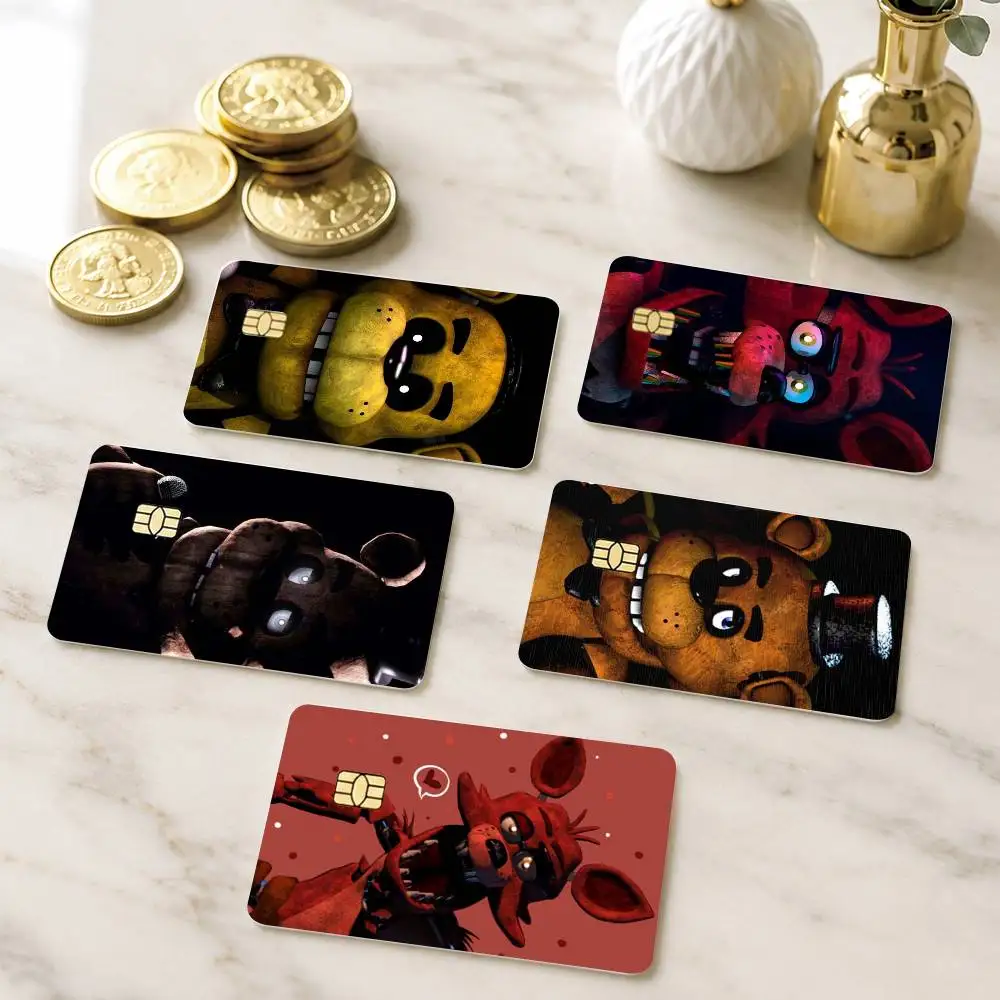 F-Fnaf Five-nights-At-F-Freddys Credit Card HD Stickers Small Chip Waterproof Sticker Game Card Decal Gift