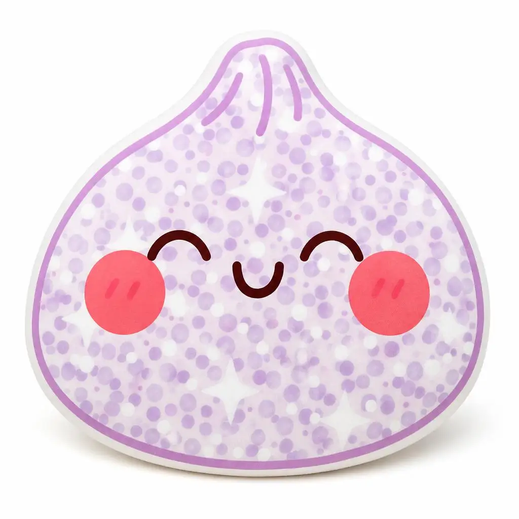 Glitter squishy Dumpling Cute Kawaii Food Plush Pillow Cushion Irregular Stuffed Throw Pillow Home Decor Gift Sofa Bed Couch