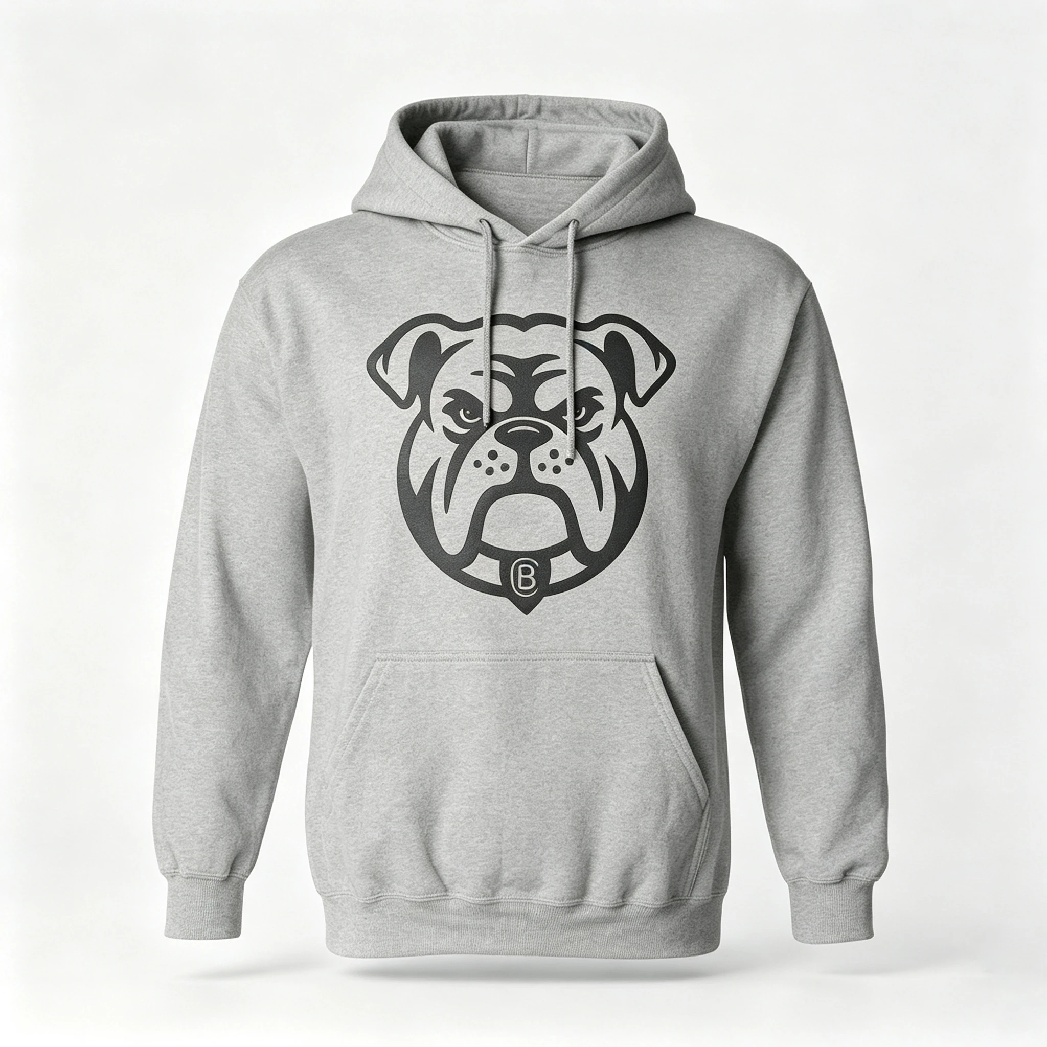 Puff print hoodie, Bulldogs adult hoodie, 100% cotton fleece, high-quality warm winter hoodie.
