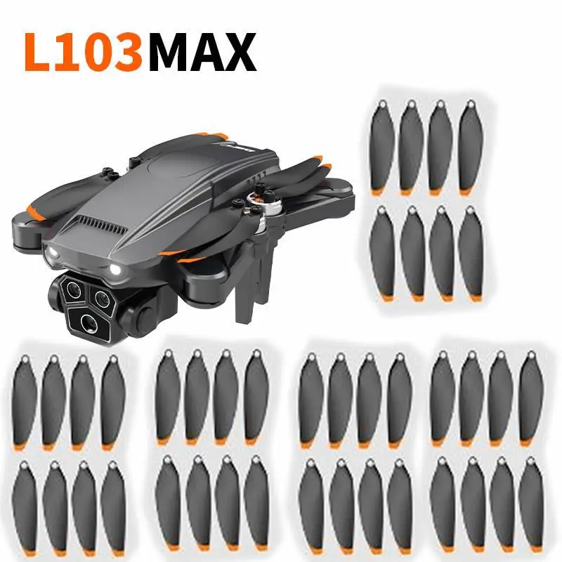 LYZRC L103 MAX Brushless GPS Drone RC Quadcopter Spare Parts Maple Leaf Wing Fan Propellers 5 Sets 40PCS Blade Props Blades