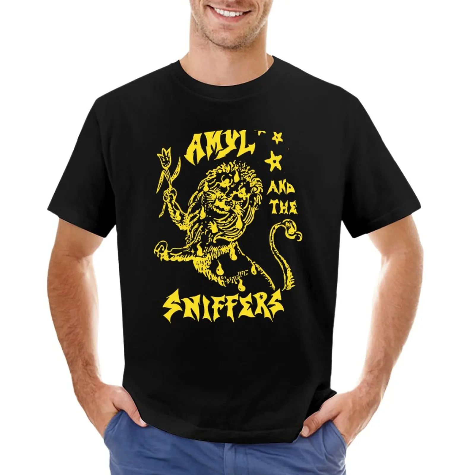 

amyl and the sniffers T-Shirt plain t-shirt new edition t shirt mens plain t shirts