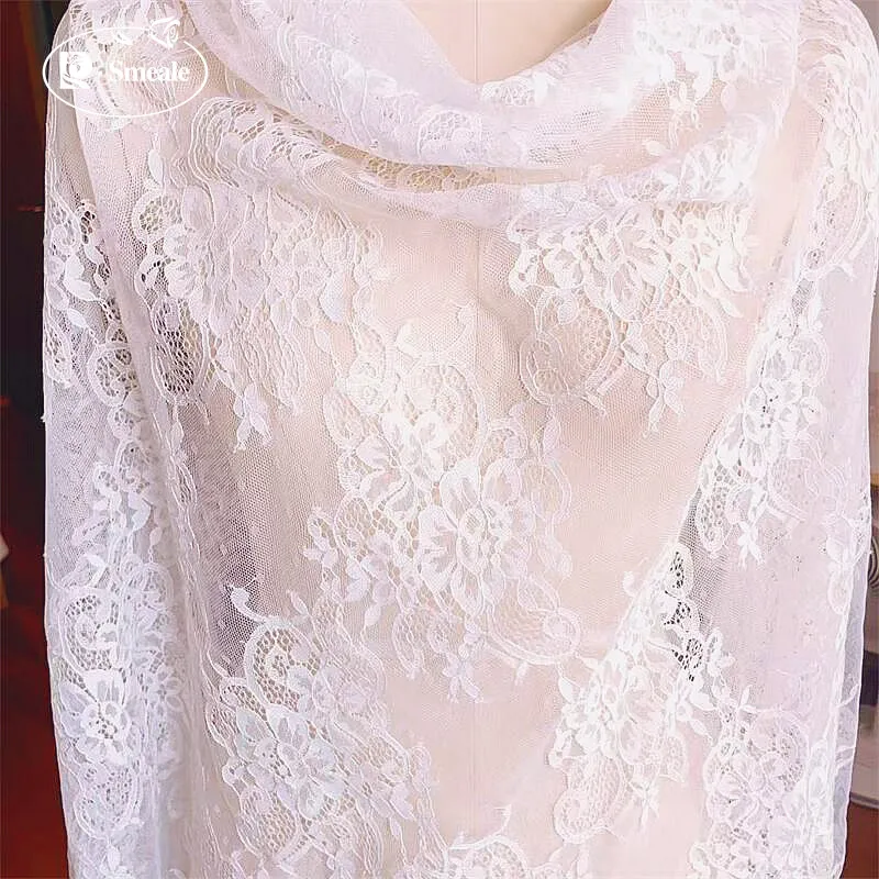 Weicher Baumwoll-Jacquard-Spitzenstoff, Unterwäsche, Vorhänge, Tischdecken, Dünner Spitzenstoff Hohe Qualität 2025. Stoffe zum Nähen – Detail 7