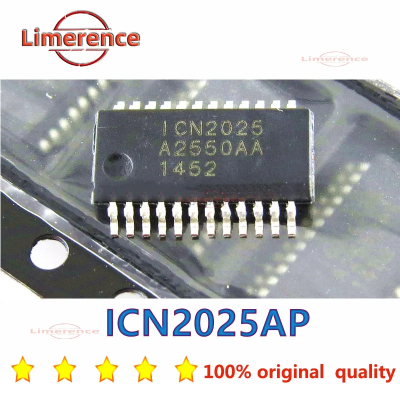 10 Pieces ICN2025AP ICN 2026 2027 2028 2037 2038 2050 2053 2595 BP CP DP S SSOP-24 Chip IC Brand New Original