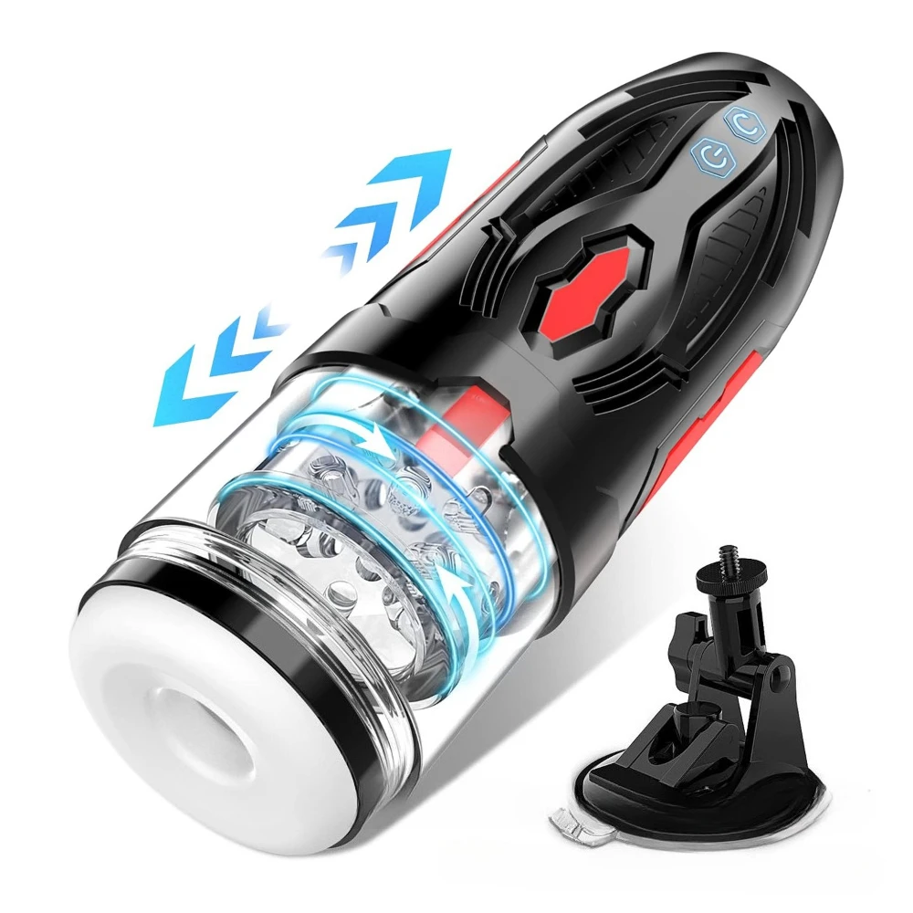 Automatic Male Masturbator Telescopic Rotation Masturbatino Cup Simulation Piston Blowjob Adult Goods Sex Toy for Men 18+