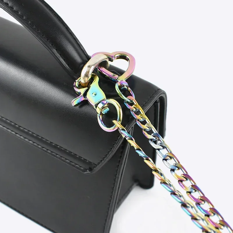 1Pc 100/110/120/130cm Colored Metal Chain Buckle Handle Hook Clasp Bag Replacement Shoulder Straps Accessories for Handbags